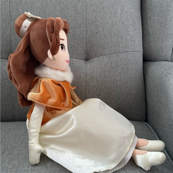 Disney Belle Beauty and Beast Plush Doll Winter Cape - Picture 4 of 9